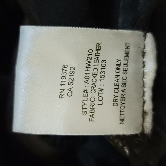 Helmut Lang charcoal Gary black leather short size 6 - Picture 10 of 10